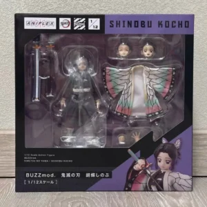 100% Original ANIPLEX BUZZmod Demon Slayer Shinobu Kocho In Stock 16cm Anime Collection Figures Model Toys