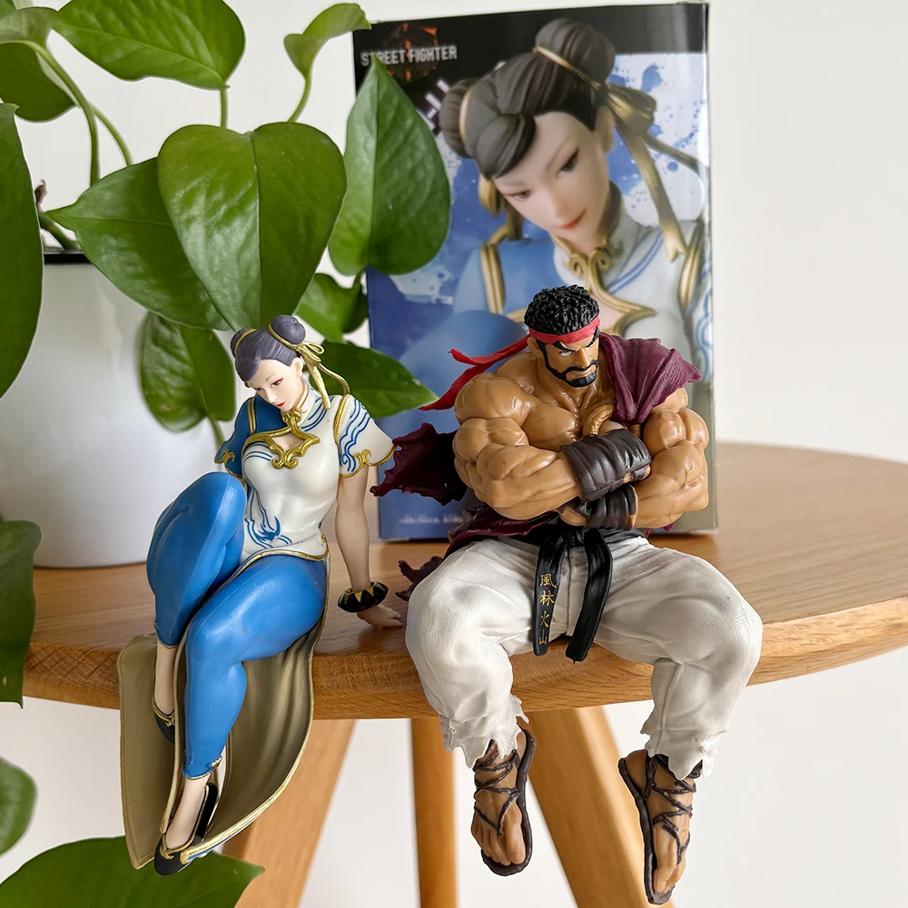 14CM Street Fighter 6 Chun-Li Action Figure Ryu Anime Pvc Statue Gk Collectible Toys Desktop Decorative Ornaments Gifts