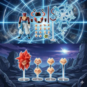 Kamione Tonsenarttoys Dragon Ball SHF Gogeta SSJ4 Anime Action Figures Toys Model