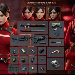 In-Stock | Authentic SWTOYS FS062 Resident Evil Ada Wong 2.0 (Dual Head Sculpts, Movable Eyes) 1/6 Female Action Figure