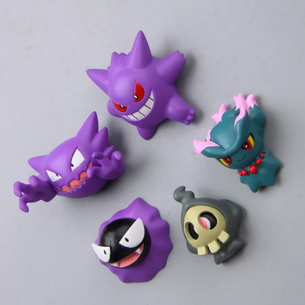 6 Types Of Ghost Pokemon Cartoon Figure Korean Version Versatile Fridge Magnets Gastly Gengar Haunter Creative Fun Decoration