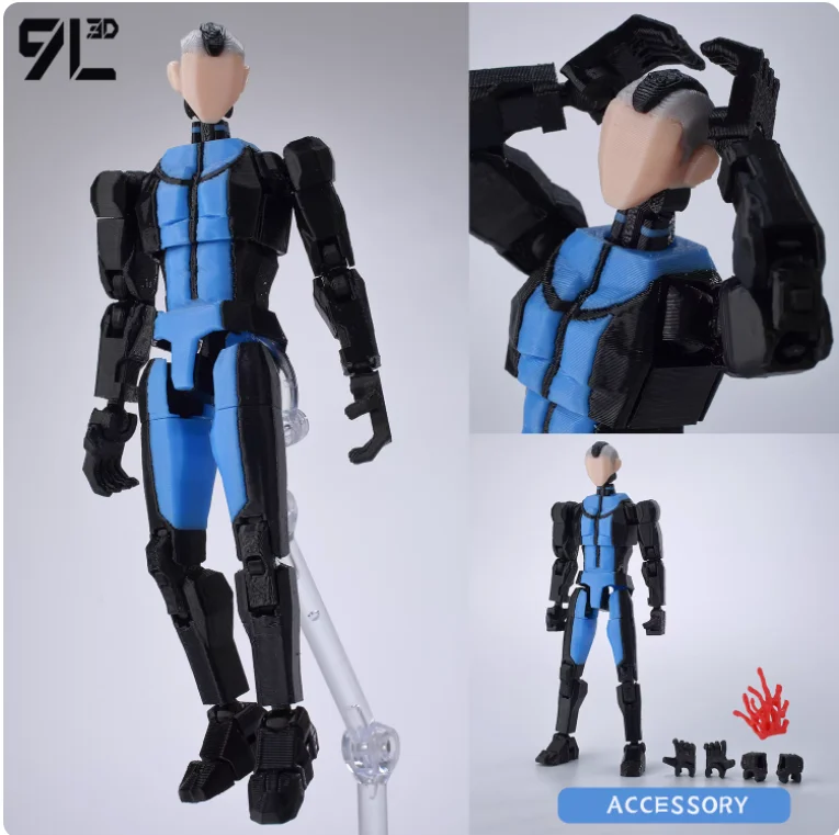 9L3D Printed Invincible Anime Action Figures Lucky 13 Dummy 13 Multi-Jointed Superheroes Model Toy Collectible Ornaments Gift - Image 19