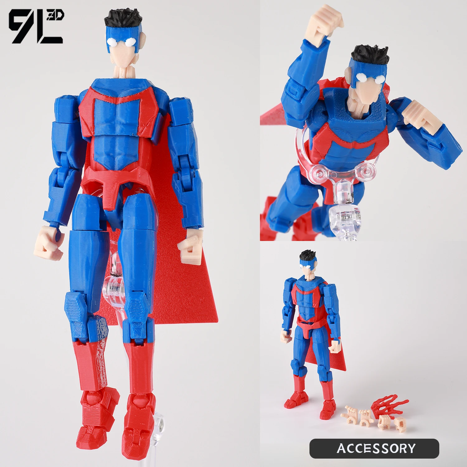 9L3D Printed Superheroes Invincible 2.0 Anime Multi-Jointed Shapeshift Toys Action Figures Mannequin Model Ornaments Gifts - Image 24