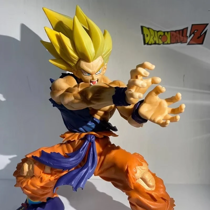18CM Dragon Ball Z Super Saiyan Blue Gogeta Figure Toys Anime DBZ PVC Figurines Collection Model Desktop Decoraction Gifts Kids - Image 6