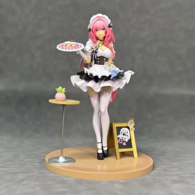 Elysia Maid Figure Pink Sweetheart Dessert Miss Anime Game Pvc Model 24cm Collection Decoration Periphery Gift For Anime Lovers