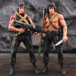 Classic Movie First Blood Ron Kim John J.R Rambo 7" Action Figure Special Forces Soldier Avenger Sylvester Film Toys Doll Model