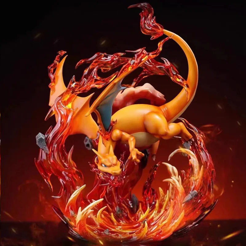 2026 HOT In stock Anime Pokemon Gk Charizard Figures Amazing Museum Action Cute Statue Model Desktop Decoration Collection Gift