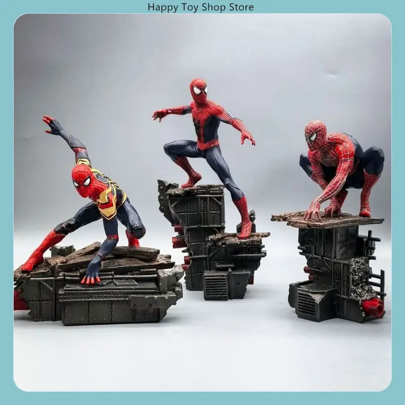 Spider-Man Action Figure Set – 3-Piece Collectible Model Statue for Desktop Decoration Ideal Gift for Fans And Collectors