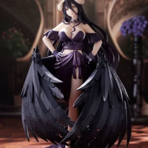 Judai 20cm Original Taito Artist MasterPiece AMP Overlord Albedo Black Dress PVC Action Figure Model Doll Toys