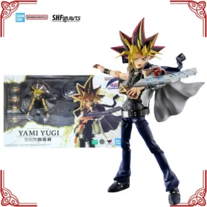 In Stock Genuine Bandai Yu Gi Oh  Duel Monsters Model Kit SHF Yami Yugi Anime Action Figure Collection Finished Model Toys Gifts