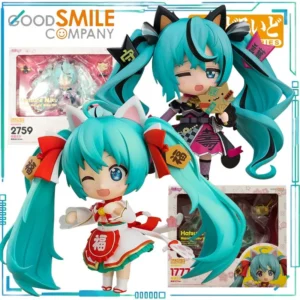 GSC Genuine NENDOROID-SERIES Hatsune Miku 1777 Zhaocai Future，2759 Black Wealth Future Finished Product Movable Model Collect