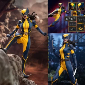 Soosootoys SST-086 1/6 Scale Classic Yellow And Blue Battle Suit 12-inch Full Set Action Figure Soldier Doll Body Height 28CM