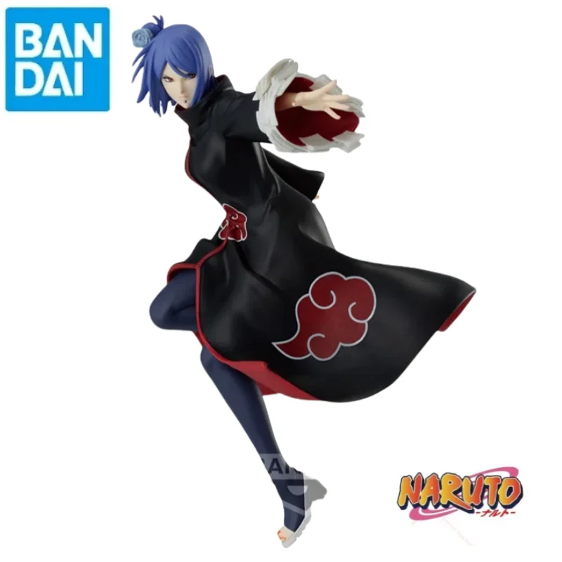 In Stock Bandai Original Naruto Banpresto Konan Anime Merchandise Model Figurine Ornaments 100% Genuine Original Box Toys