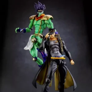 25CM JoJos Bizarre Adventure Kujo Jotaro STAR PLATINUM Anime Handmade Action Figures Desktop Case Decoration Ornament Gift