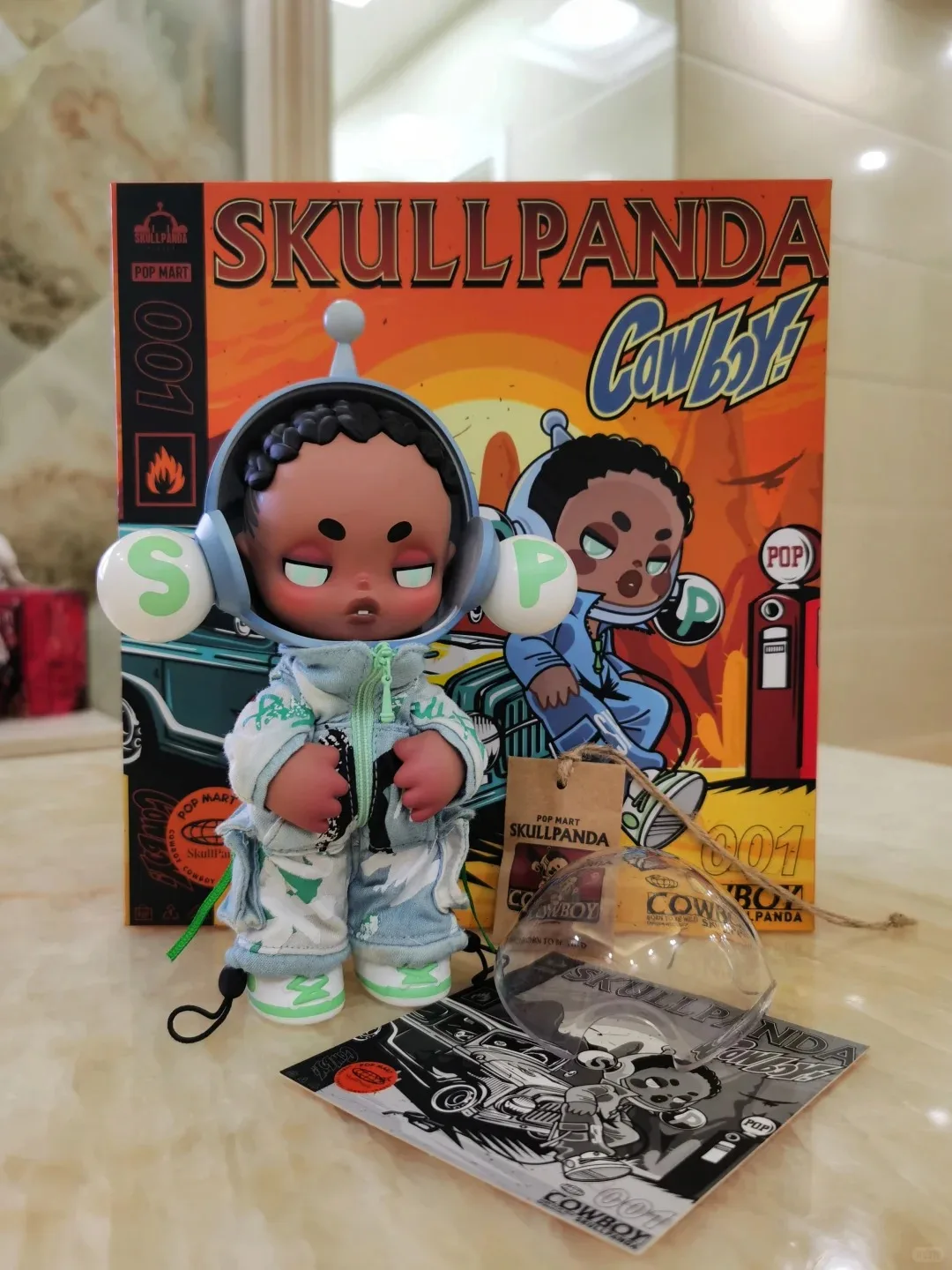 POPMART SKULLPANDA OOTD Limited Edition Collectible of The Denim Movable Action Figures Surprise Collectible Decorative Gifts