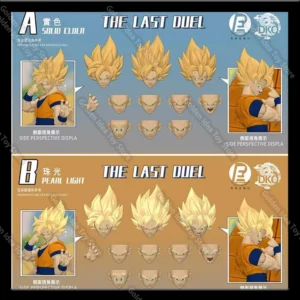 New RE&DKO Lost Heroic Soul Shf Son Goku Head Sculpting Pack Super Saiyan Goku Tht Last Duel Heads Sculpture Accessory Kit