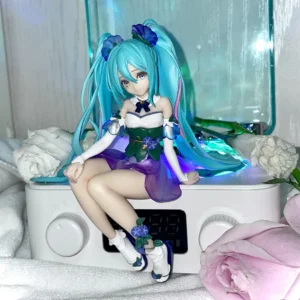 New Anime Figure Hatsune Miku Morning Glory Fairy Noodle Stopper Miku Action Figure PVC Collection Model Ornament Toys Gifts