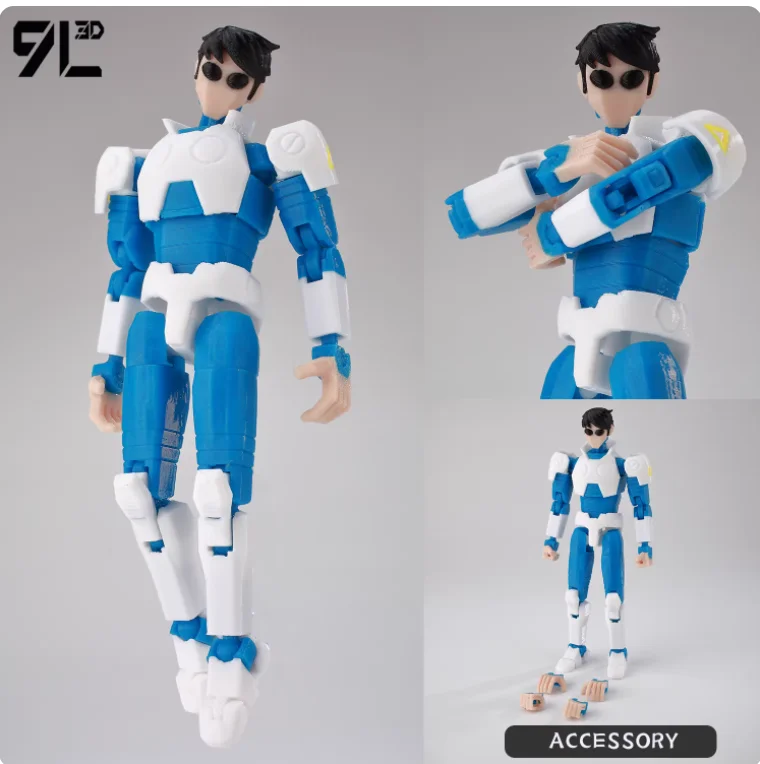 9L3D Printed Invincible Anime Action Figures Lucky 13 Dummy 13 Multi-Jointed Superheroes Model Toy Collectible Ornaments Gift - Image 18
