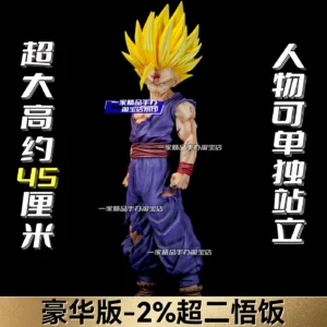 JT Studio Dragon Ball Super Saiyan 2 Gohan GK Statue 45CM Battle Damaged Anime Figure Living Room Decor Gift For Boys Anime Fans