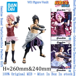 In stock  Banpresto NARUTO Shippuden Grandista Haruno Sakura  Uchiha Sasuke Figure, Arrives Early April 2026 Genuine Boxed Gift