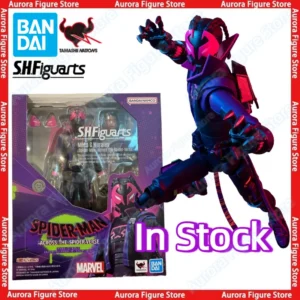 In Stock Bandai S.H.Figuarts SHF Spider-Man: Across The Spider-Verse Miles G.Morales Anime Action Figures Toys Models PVC Gift