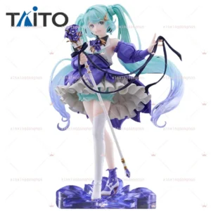 Genuine Original TAiTO AMP+ Hatsune Miku Birthday 2024 Flower Ver. PVC 21CM Anime Figure Collectible Model Dolls Ornament Gifts
