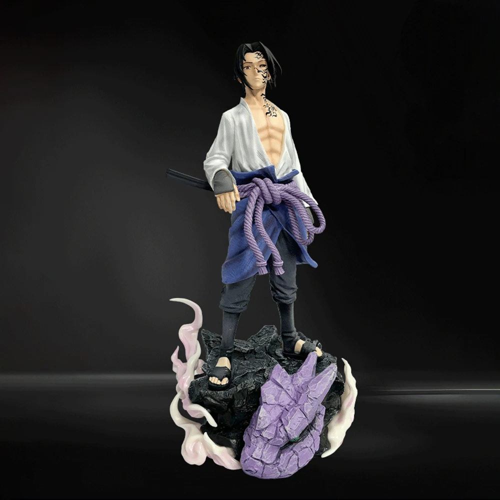 42cm NARUTO Uchiha Sasuke Spellmarks Knights League GK PVC Action Figure Anime Figure Model Toys Collection Doll Kids Gifts