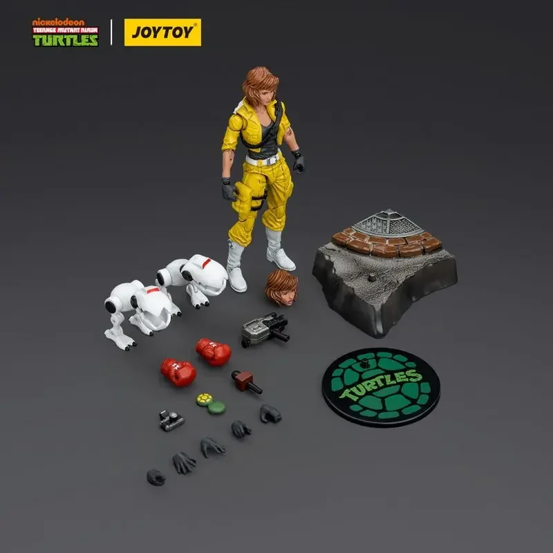Original JOYTOY Tmnt Splinter April O’Neil Action Figure 1/18 Teenage Mutant Ninja Turtles Collection Decora Customized Toy