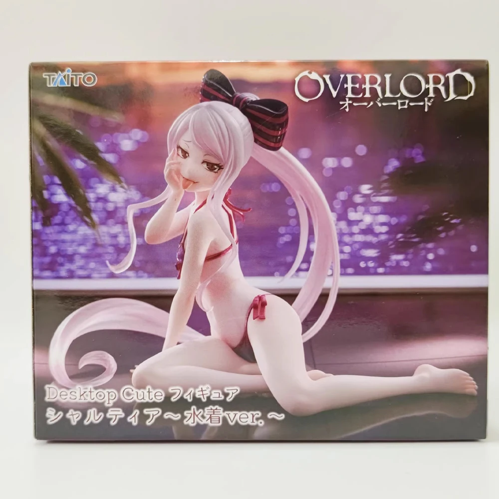 In Stock Taito Original Genuine Anime OVERLORD Desktop Cute Shalltear Bloodfallen Swimsuit Ver 13cm Collection Model Toy Figures