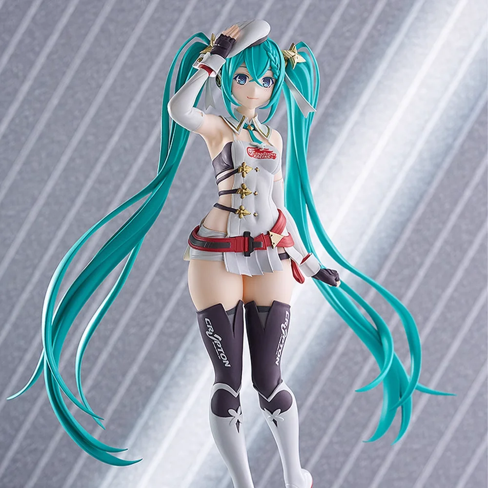 In Stock POP UP PARADE RACING MIKU Racing Sound 2023 Figure Scenery Ornament Model Action Figure Collection Gift - Image 4