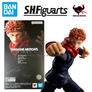 In Stock BANDAI Original Box S.H.Figuarts JUJUTSU KAISEN YUJI ITADORI SHF Action Figure Model Gift for Kids Foam Box Packaging