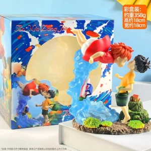 The Cliff Figure Ponyo On  Sousky Seagal Figure Pvc Gk Statue Anime Action Figurine 15cm Model Doll Collection Toy Kid Gift