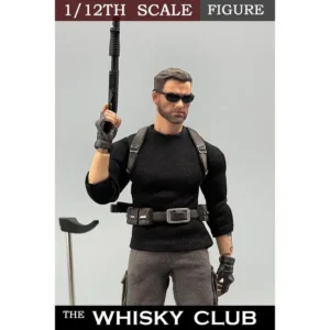In Stock 1/12 Scale Bigaddict Target 001 Whiskey Club Killer Mark Action Figure Collection Decoration Ornament Model Toy Gifts