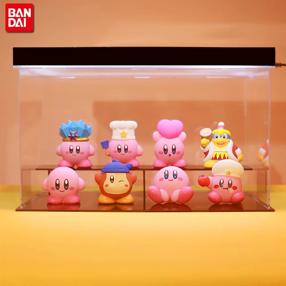 6/8Pcs/Set Games Star Kirby Anime Figure  Cute Cartoon Pink Kirby Mini Figure Decorative Collection Toy For