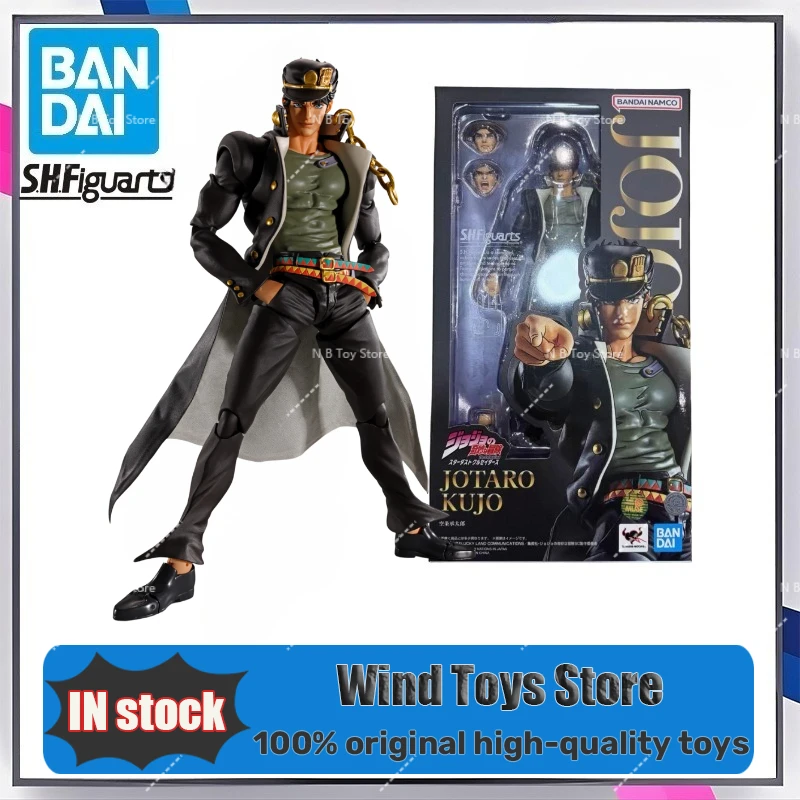 48-hour Shipping Bandai S.H.Figuarts JoJo’s Bizarre Adventure Jotaro Jonathan Joseph PVC and ABS Articulated Action Figure