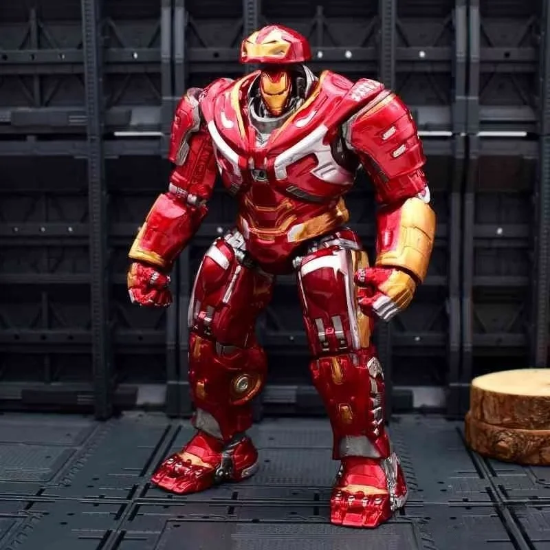 Avengers Hulkbuster Action Figure – Metallic Paint Collectible Model Statue for Adult & Kid Xmas Toy Funny Desk Decor