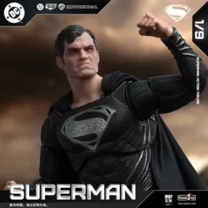 1/9 Fondjoy Black Superman-Val-Zod 2.0 Series Dc Action Figures Assemble Model Desktop Decoration Ornaments Collectible Gifts