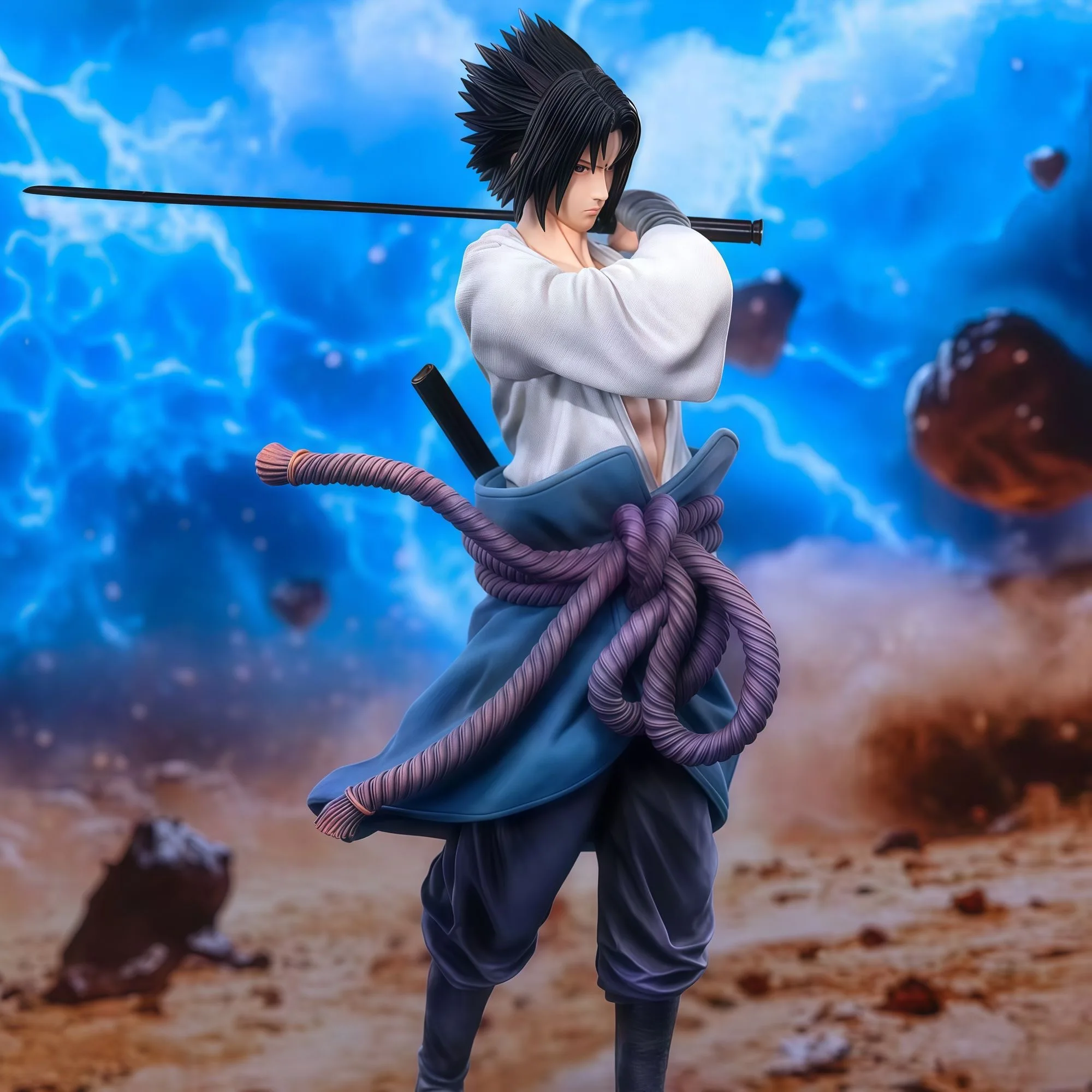 30cm Naruto Anime Figures Sasuke Action Figure Statue Model Doll Collection Toys Gifts