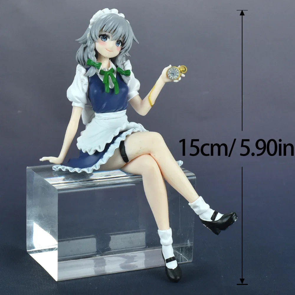 16CM Touhou Project Anime Figure Izayoi Sakuya PVC Action Figure Collectible Model Toys Kid Gift Cartoon Ornaments Doll - Image 7