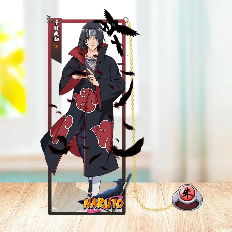 Anime Naruto Metal Bookmarks Cartoon Sasuke Itachi Kakashi Action Figures Collection Card Book Marks Toys for Children Gifts - Image 7