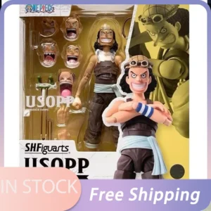In Stock Genuine One Piece S.H.Figuarts Figure Shf Usopp Romance Dawn Action Figure Original Figurine Pvc Models Collection Desk