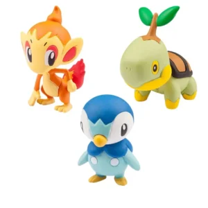 TOMY Pokemon Figures Pearls Diamonds Series Kawaii Piplup Cute Prinplu Turtwig Infernape High Quality Anime Toys Pokemon Gift