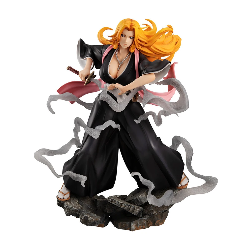100% Original in Stock MegaHouse G.E.M. Bleach Matsumoto Rangiku Arrancar Hen Anime Figure Collection Series Garage Kit