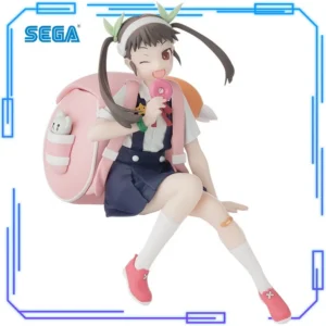 In Stock SEGA Original Genuine Monogatari Series Hachikuji Mayoi Premium Chokonose Figure 14cm Collection Model Toy Figures Gift