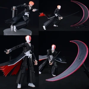 9L3D Lucky13 Titan 13 Ichigo Kurosaki Anime Action Figure Dummy 13 Sword Poseable Hollow Mask Model Birthday Surprise Decoration
