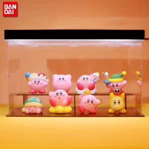 6/8Pcs/Set Games Star Kirby Anime Figure  Cute Cartoon Pink Kirby Mini Figure Decorative Collection Toy For