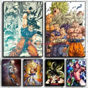 Canvas Art Walls Painting Seven Dragon Ball Demon King Decor Gifts Modular Prints Children's Bedroom Decor Poster Home Picture