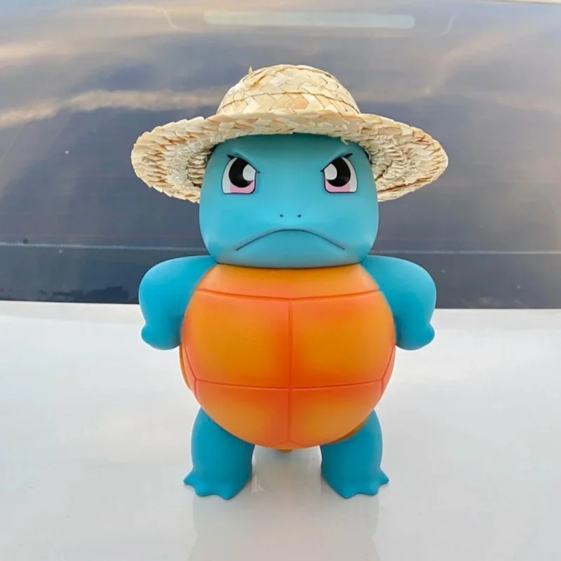 Hot Arrival Anime Pokemon Squirtle Spray Water Jenny Turtle Model Car Accessories Spray Water Big Size Proud And Cute Gifts Toys