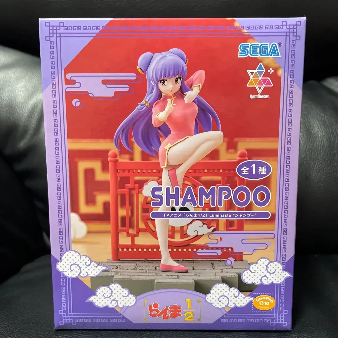 Original SEGA Ranma 1/2 Luminasta Shampoo Tendou Akane Saotome Ranma 19Cm Kawaii Doll Action Figure PVC Model Collectible Toys