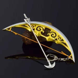 The Hyrule Fantasy Weapon Bow of Light Weapon Model Toy Link Zelda Anime Game Peripheral Bow Keychain Katana Gifts Toys for Boys